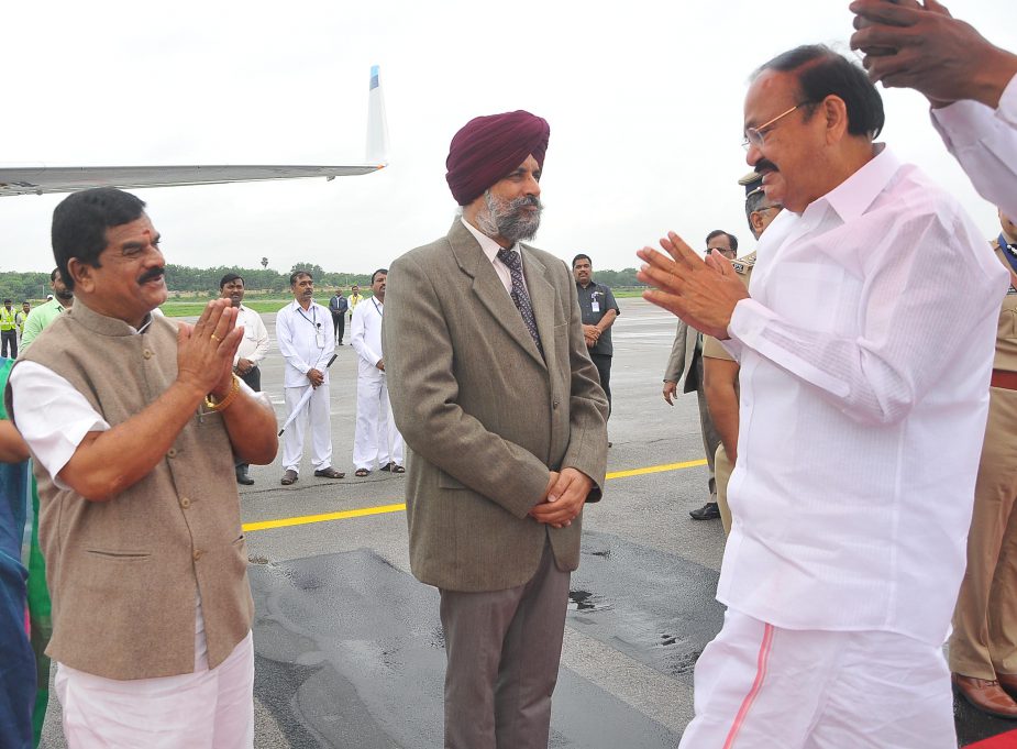 Honble VicePresident of India Departure at Begumpet Airport