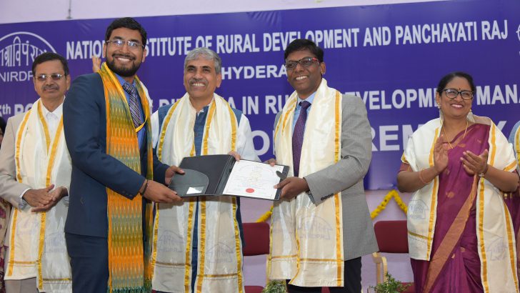 15th Convocation of Post Graduate Diploma in Rural Development Management of the National Institute of Rural Development and Panchayati Raj – 12.01.2019